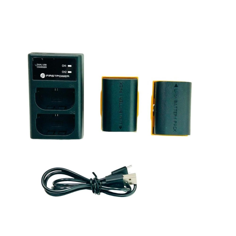 First Power - Dual USB Charger ( With 2 Batteries ) Model : DS-LPE6